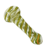 4-1/2" Fusion Spin Spoon Glass Pipe-2CT Assorted Glass Pipe Super Supplys Inc