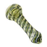 4-1/2" Fusion Spin Spoon Glass Pipe-2CT Assorted Glass Pipe Super Supplys Inc