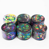 55mm Metal Grinder 4-Part with Print – Display / 12 Pack Display Pack LEHIGH WHOLESALE Frog
