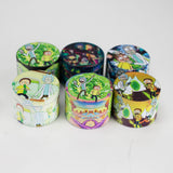 55mm Metal Grinder 4-Part with Print – Display / 12 Pack Display Pack LEHIGH WHOLESALE Cartoon RM