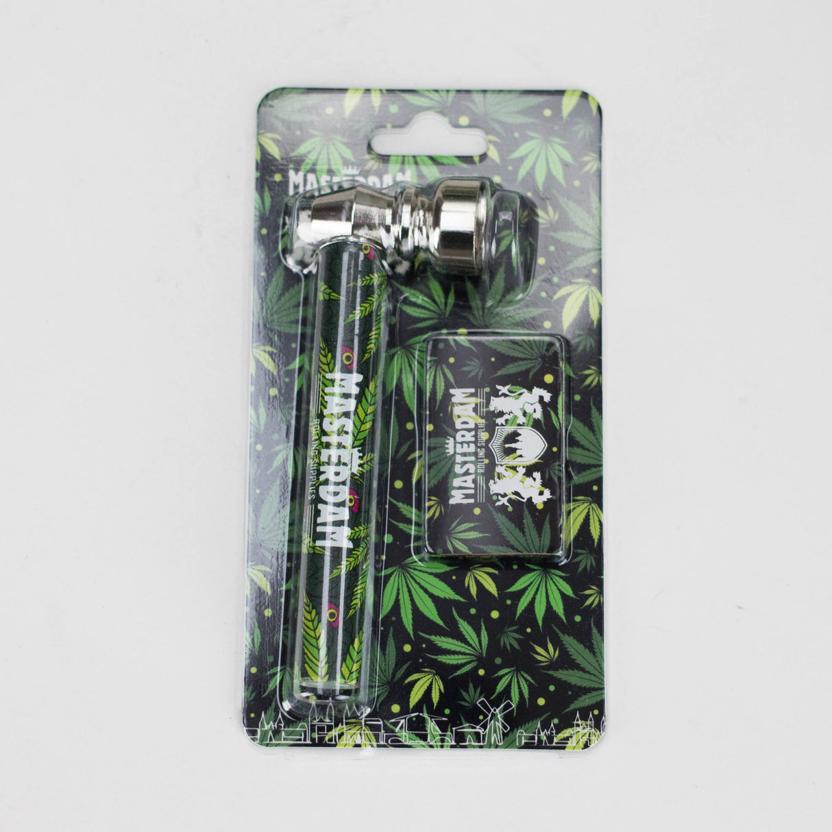 Glass Pipe with Screen Blister Pack (GS 2681) – Masterdam Display / 24 Pack Glass Pipe LEHIGH WHOLESALE