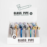 6" Glass Pipe with Screen (GS 3010) – Box / 24 Pack Glass Pipe LEHIGH WHOLESALE