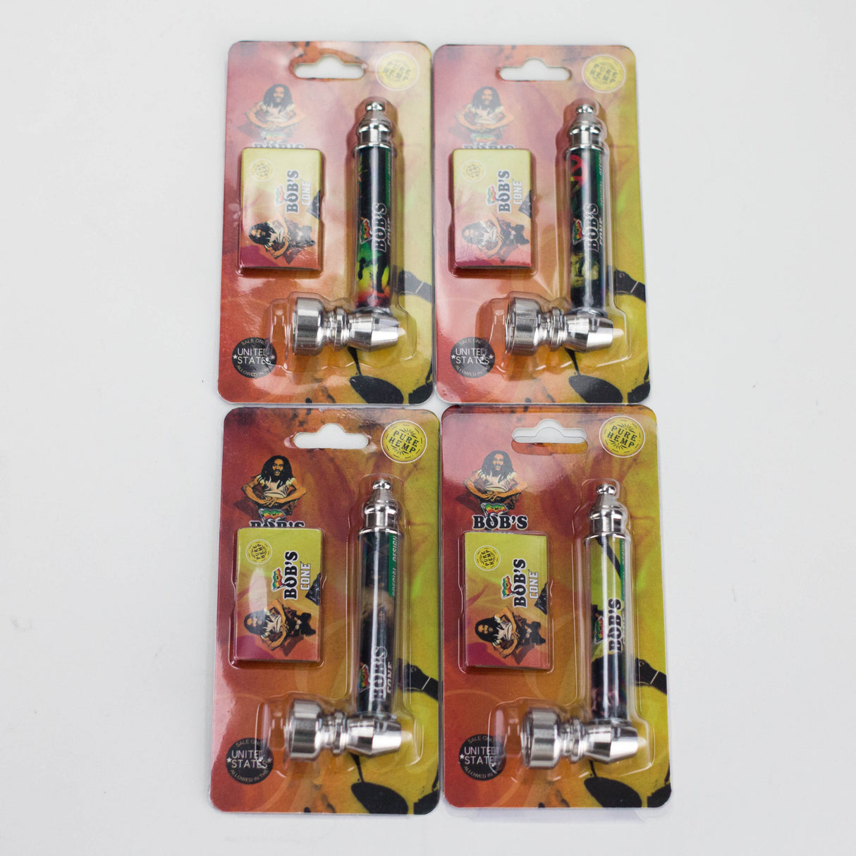 Metal Pipe with Silver Screen – Blister Pack Display / 24 Pack Metal Pipe LEHIGH WHOLESALE Bob Cone