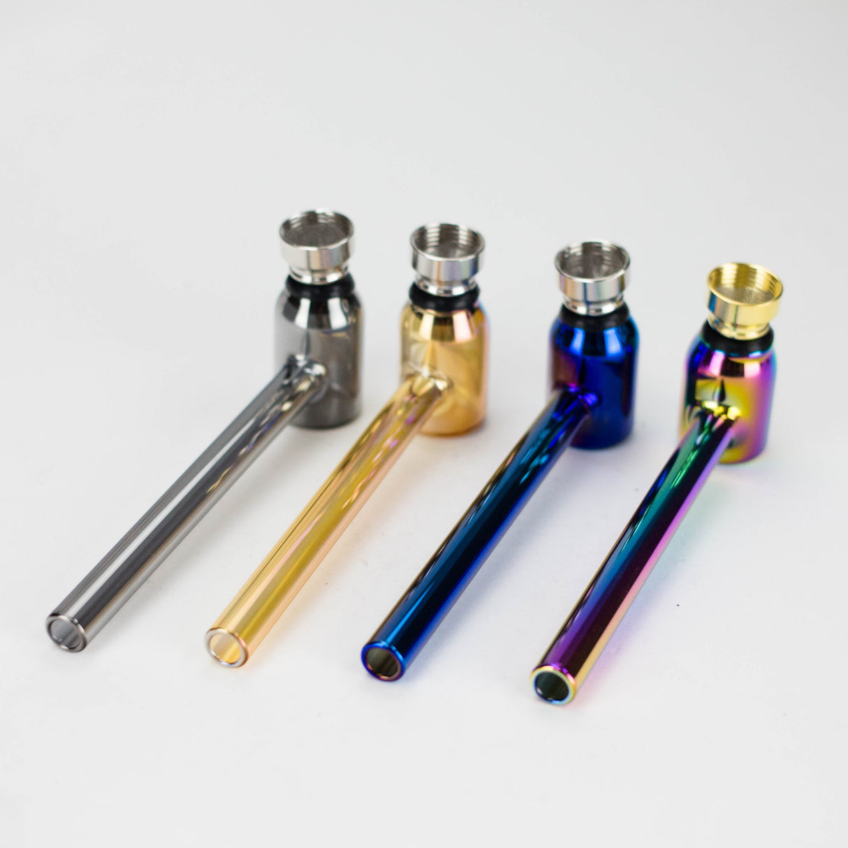 6" Glass Pipe with Screen (GS 3010) – Box / 24 Pack Glass Pipe LEHIGH WHOLESALE