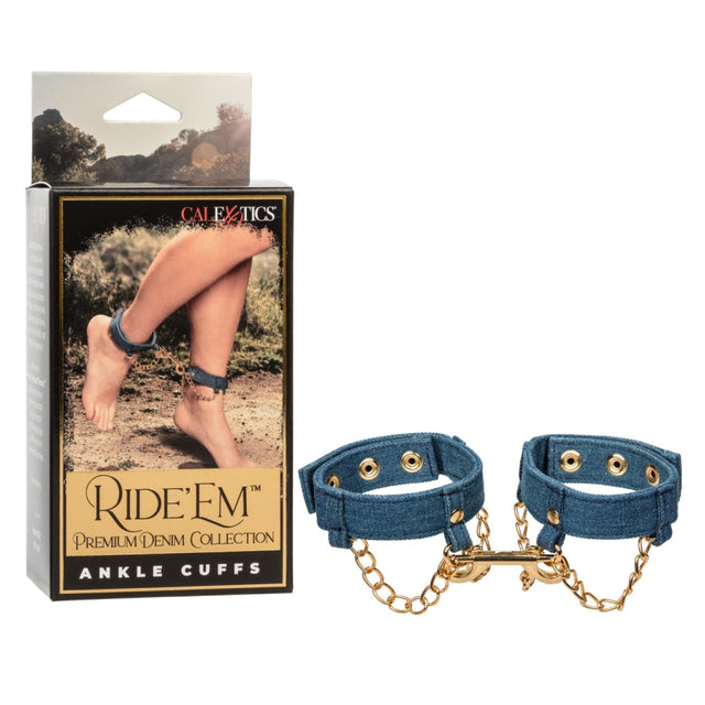 Ride 'Em Premium Denim Collection Ankle Cuffs Adult Toy JAL