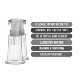 Blush - Temptasia - Nipple Pumping Cylinders Set of 2 (0.75" Dia) Adult Toy JAL