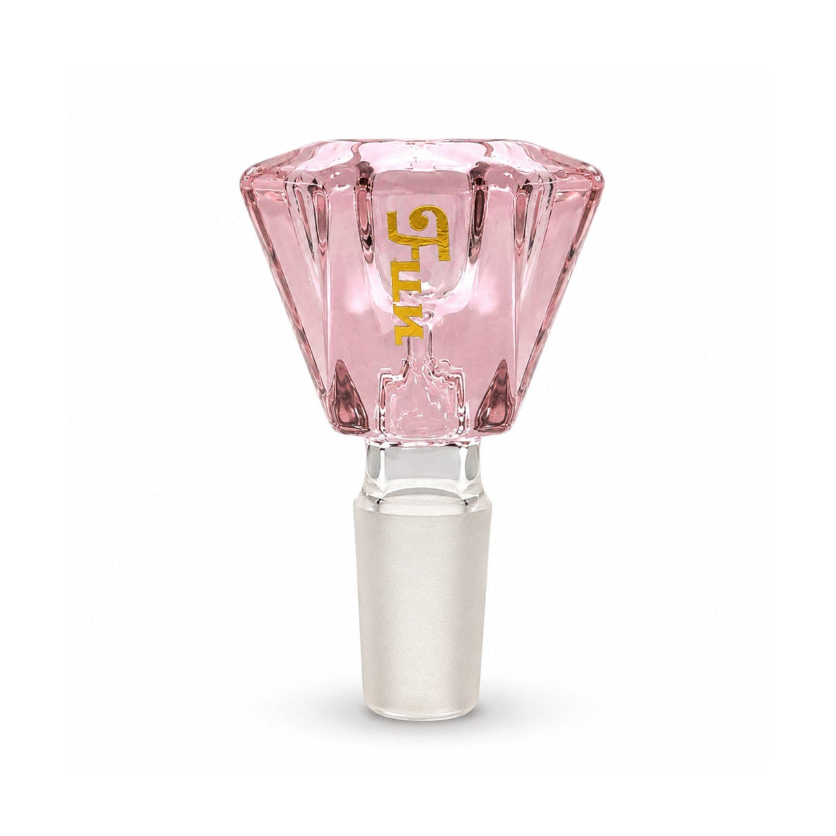 Fortune | 14mm Faceted Diamond Bowl Piece Bowl · Popper Fortune Pink