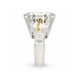 Fortune | 14mm Faceted Diamond Bowl Piece Bowl · Popper Fortune Clear