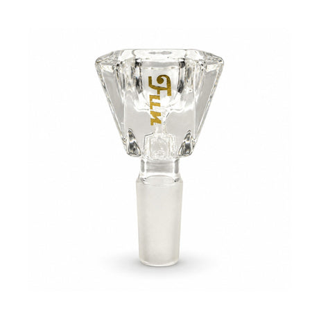 Fortune | 14mm Faceted Diamond Bowl Piece Bowl · Popper Fortune Clear