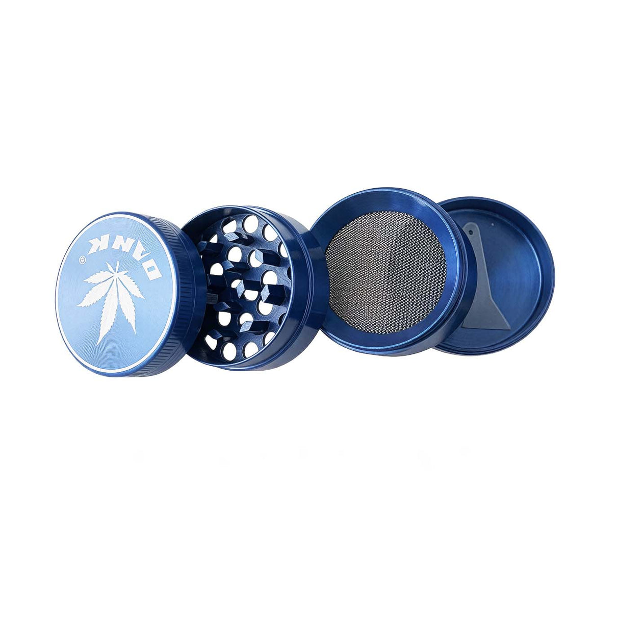 Dank Leaf Pocket Mill™ 40mm*38mm Zinc Grinder-12 Pcs/Display Display Pack Super Supplys Inc