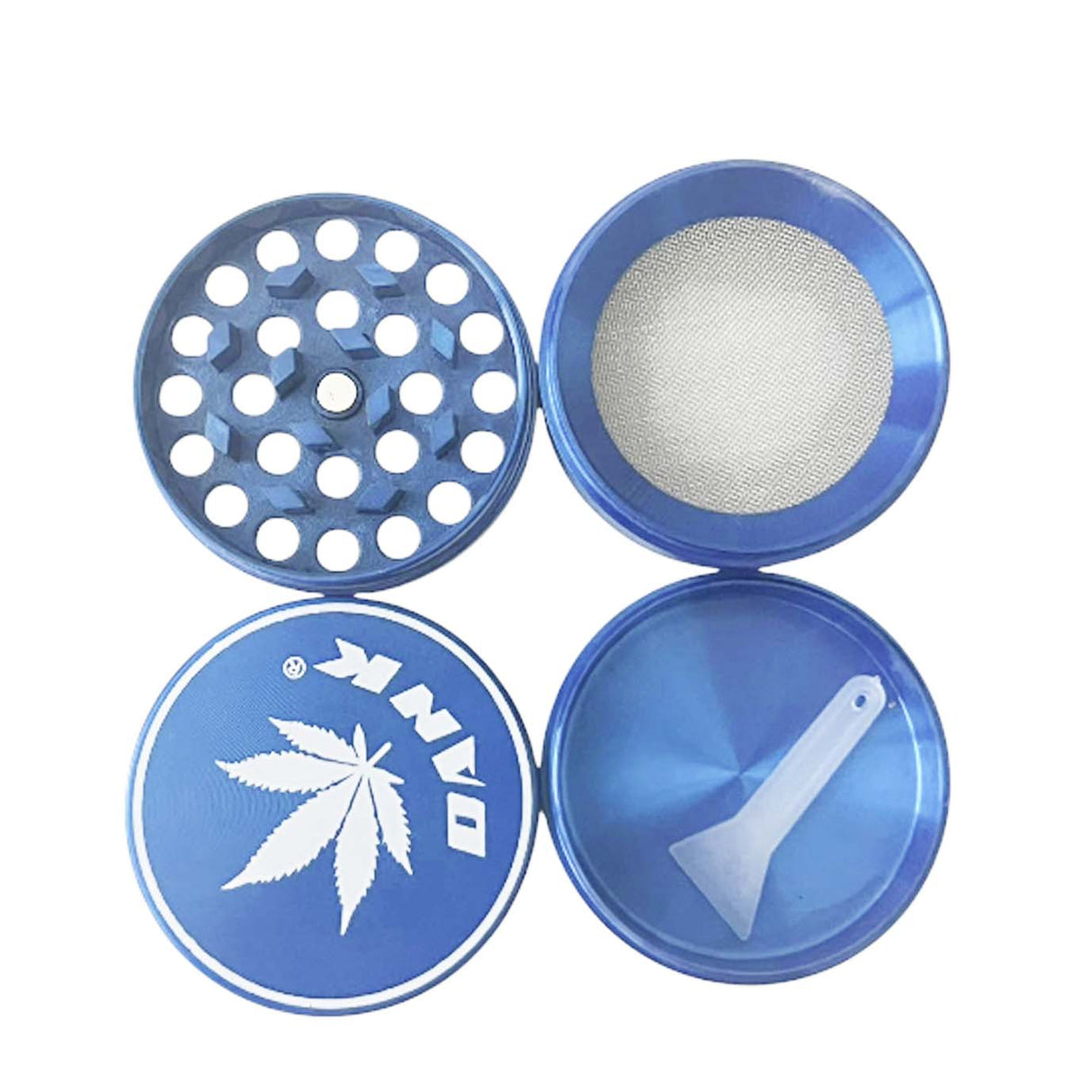 Dank Leaf Pocket Mill™ 40mm*38mm Zinc Grinder-12 Pcs/Display Display Pack Super Supplys Inc