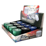 Dank Leaf Pocket Mill™ 40mm*38mm Zinc Grinder-12 Pcs/Display Display Pack Super Supplys Inc