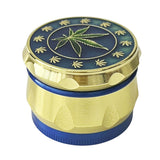 Royal Leaf 42*32mm 4 Parts Zinc Grinder-12 Pcs/Display Display Pack Super Supplys Inc