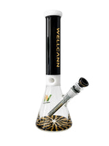 Wellcann 17" Prism Base Beaker Bong Glass Bong Super Supplys Inc Black