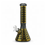 12.5" Plaid Beaker Bong with Gift Box Glass Bong Super Supplys Inc Black