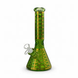 12.5" Plaid Beaker Bong with Gift Box Glass Bong Super Supplys Inc Green