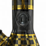 12.5" Plaid Beaker Bong with Gift Box Glass Bong Super Supplys Inc