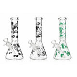 10" Glow-in-the-Dark Beaker Bong Glass Bong Super Supplys Inc