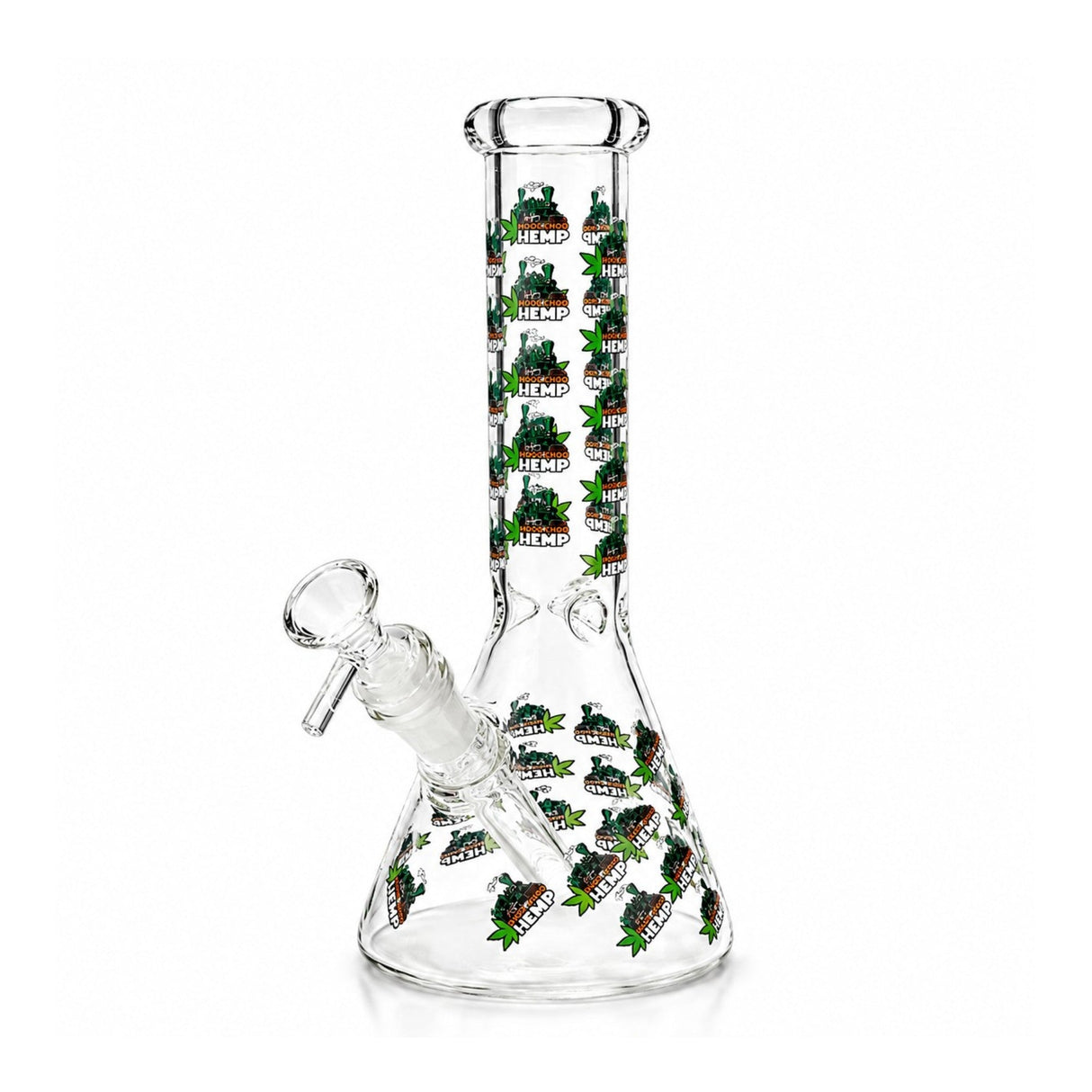 10" Glow-in-the-Dark Floral Beaker Bong Glass Bong Super Supplys Inc Hemp