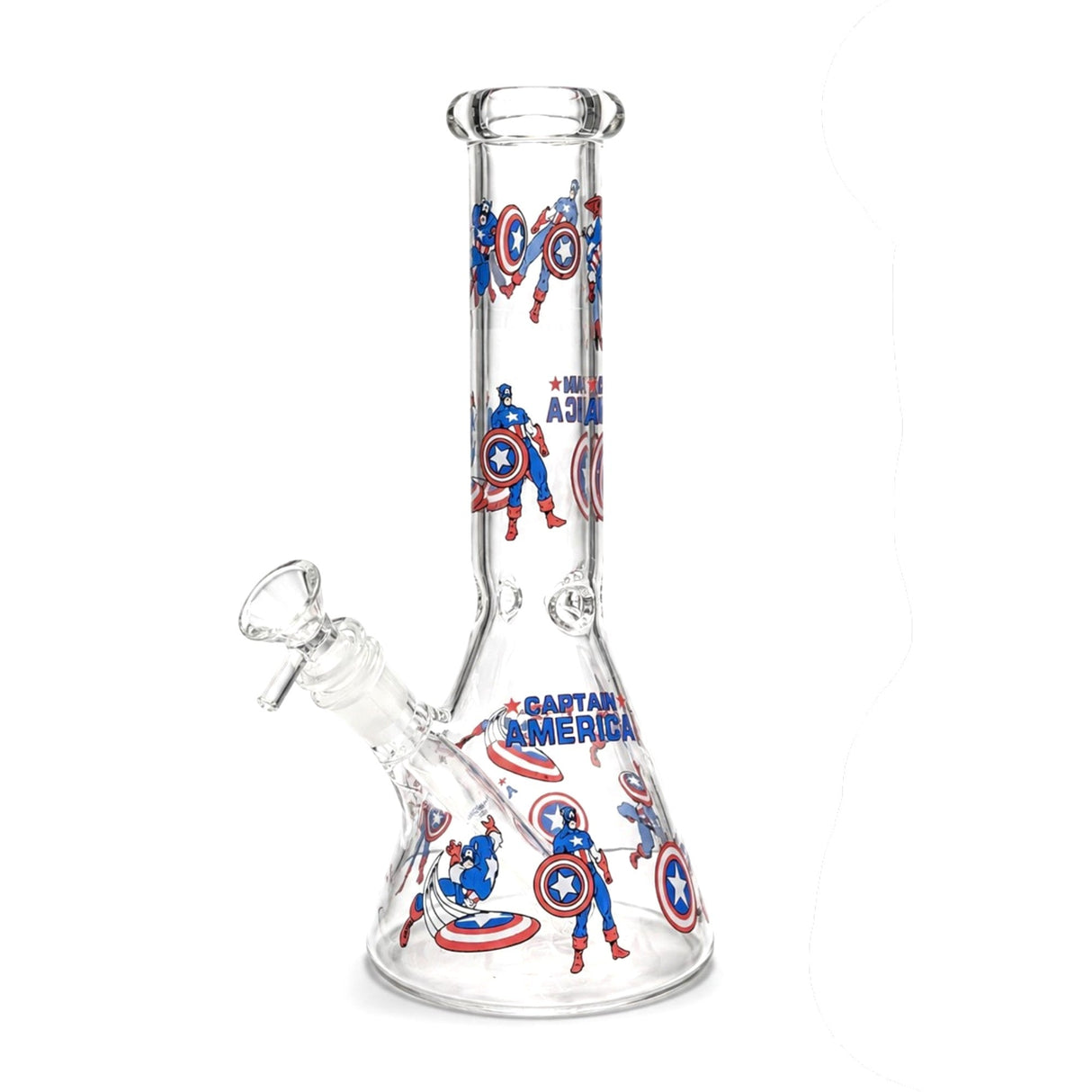 10" Captain Beaker Bong Glass Bong Super Supplys Inc Captain