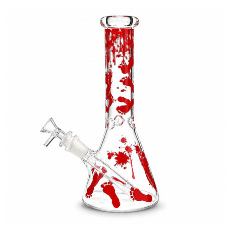10" Blood Splatter Beaker Bong Glass Bong Super Supplys Inc