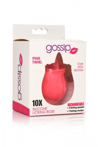 Gossip Pink Twirl 10X Silicone Licking Rose Adult Toy JAL