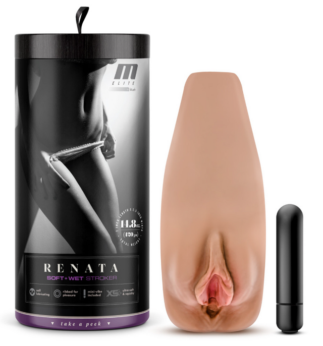 Blush - M Elite - Soft and Wet - Renata - Tan Adult Toy JAL