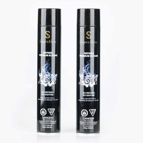 SuperNova | 15x Refined Premium Butane 850mL - box of 12 Butane · Fluid Supreme Trading