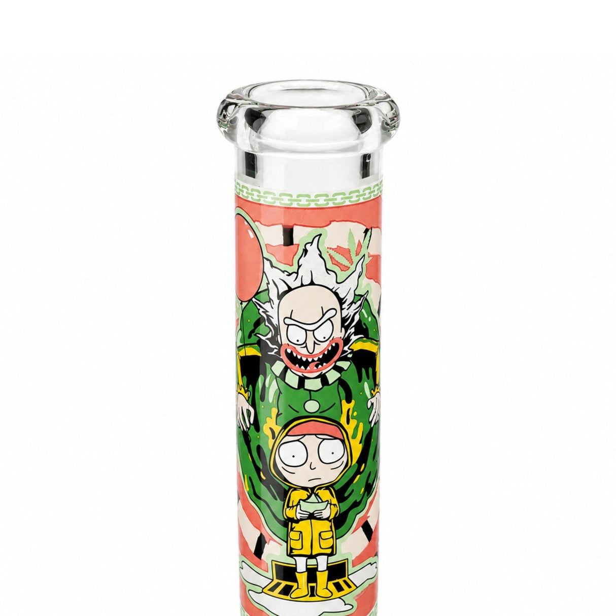 14" 7mm Interdimensional Glow Beaker Bong Glass Bong Super Supplys Inc