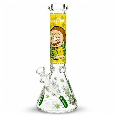 14" 7mm Interdimensional Glow Beaker Bong Glass Bong Super Supplys Inc D