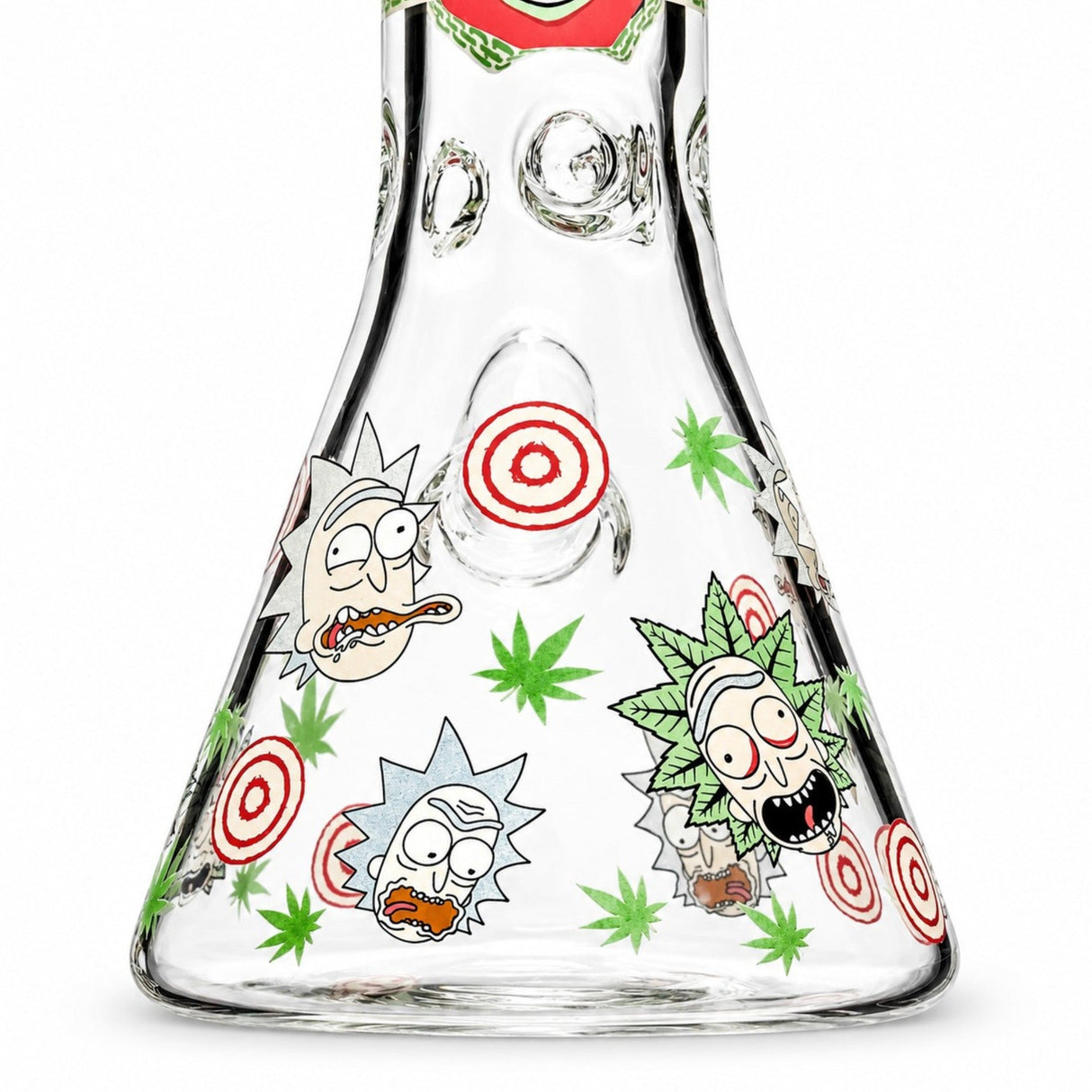 14" 7mm Interdimensional Glow Beaker Bong Glass Bong Super Supplys Inc