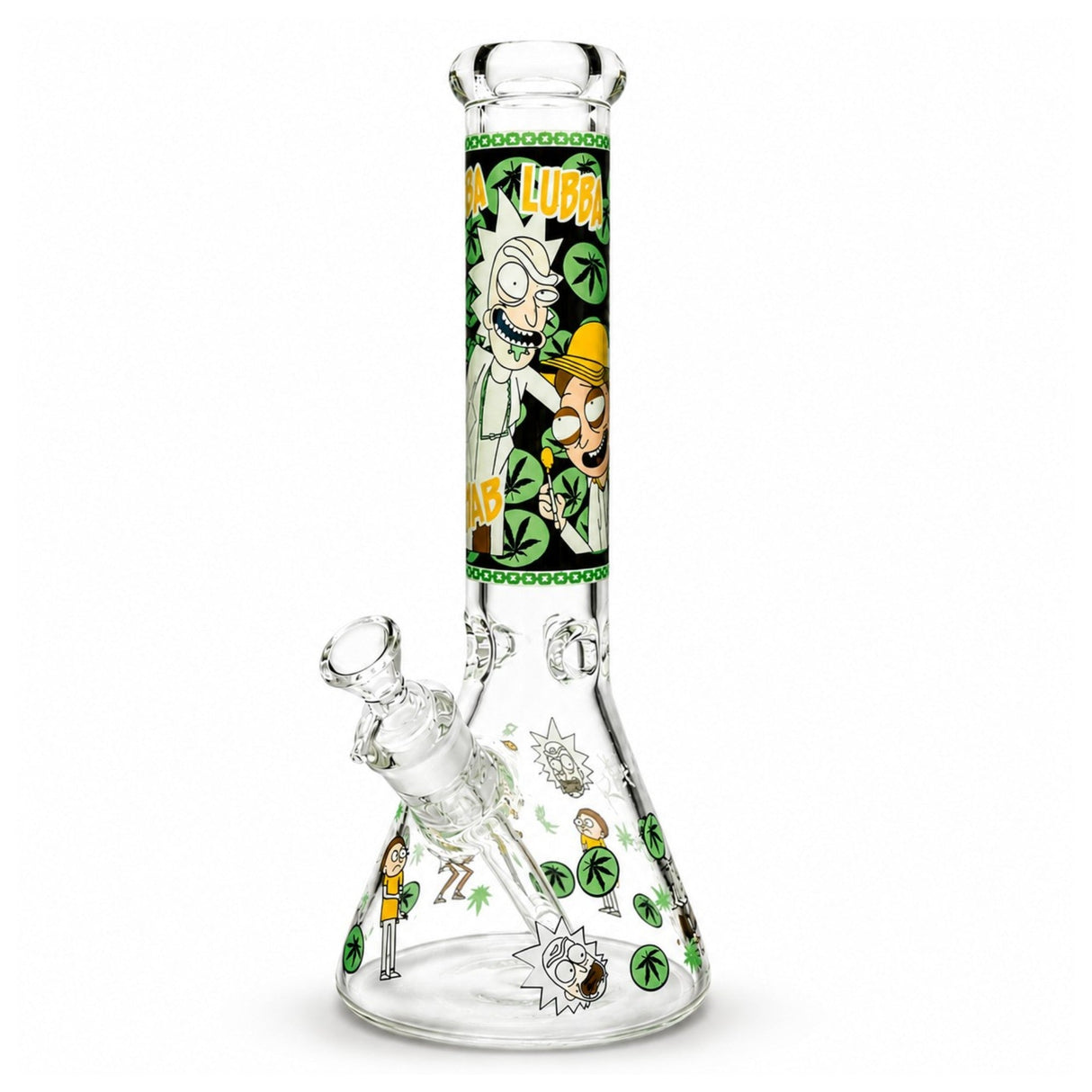 14" 7mm Interdimensional Glow Beaker Bong Glass Bong Super Supplys Inc A