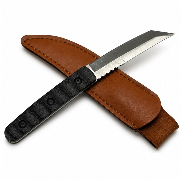 10" Tanto Fixed Blade Survival Knife with Sheath Fixed Blade Knife Super Supplys Inc
