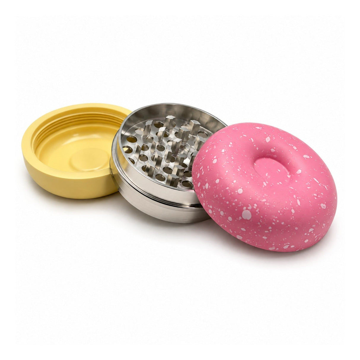 60mm Sprinkle Donut 3-Part Herb Grinder Display Pack Super Supplys Inc