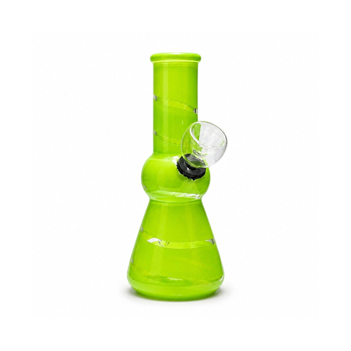 6" Candy Swirl Mini Water Pipe Glass Bong Super Supplys Inc Neon Green