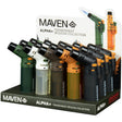 Maven | Alpha + Transparent Sequoia Lighter Display of 15 Lighter Maple Craft Inc