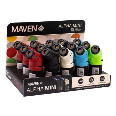 Maven | Alpha Mini Torch Lighters Display of 15 Torch Maple Craft Inc