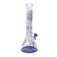 14" Tree Design Hydro Glass Bong (MST048) Glass Bong The MST Purple