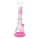 14" Tree Design Hydro Glass Bong (MST048) Glass Bong The MST Pink