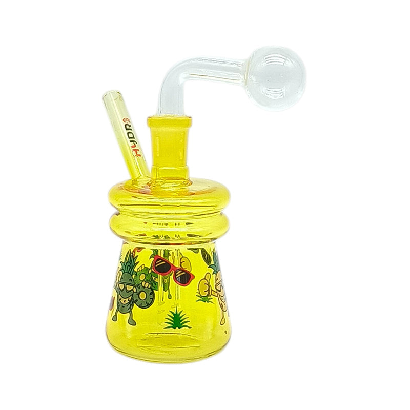MST154 - Colorful Glass Water Pipe Glass Bong The MST Yellow