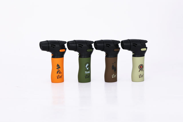 DUCO™ | ROYAL JET 3"– OUTDOOR Rubberized Collection Torch Flame Lighter (Display of 12) Torch ONE TRADING