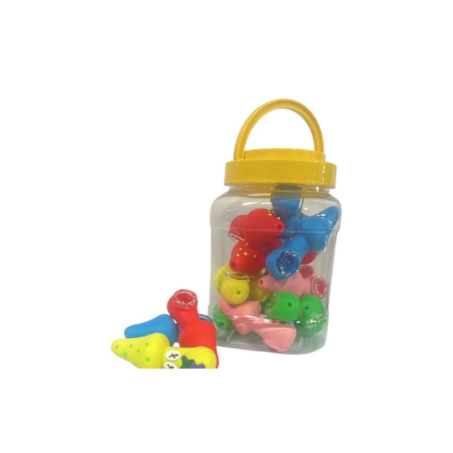 Mini Silicone Character Hand Pipe – Assorted Colors | H307 Silicone Pipe The MST