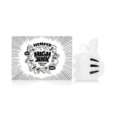 Hemper | 5.75" High Jinx Bong – Cartoon Thumbs Up Design [PP5913ST] Glass Bong Smoking Cat Distribution