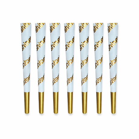 Shine | White 8-pack King Size Cones Pre-rolled Cone (Display Pack) Shine Papers