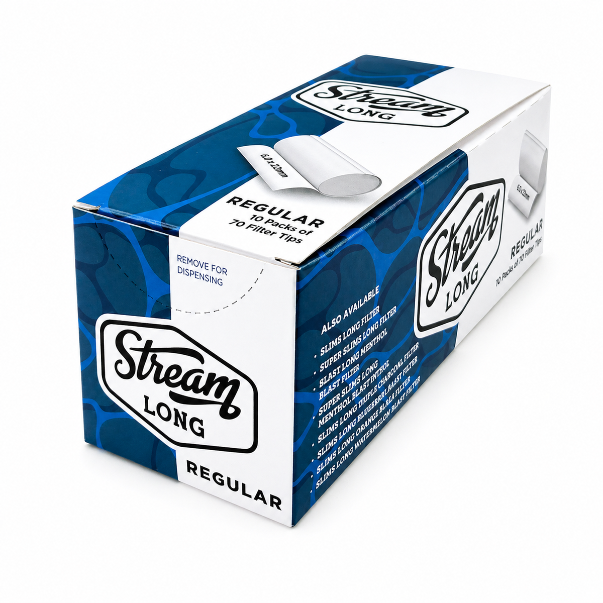 STREAM | Regular Long RYO Filters Display Carton - 10 Bags (Non-Flavor ...
