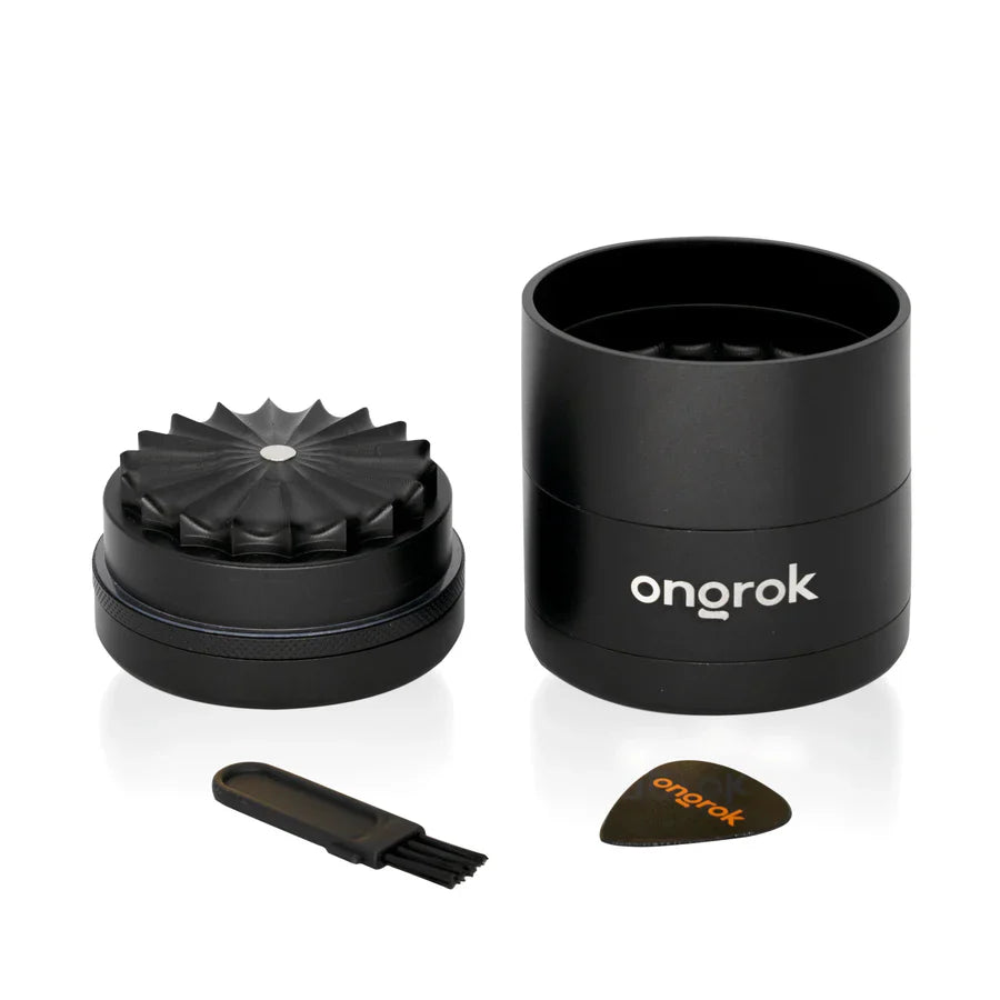ONGROK | 5-Piece Flower Tooth Grinder Regular Grinder Smoking Cat Distribution Black