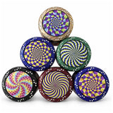 63mm 4-Piece Optical Illusion Metal Grinder – 6-Piece Display Display Pack Super Supplys Inc
