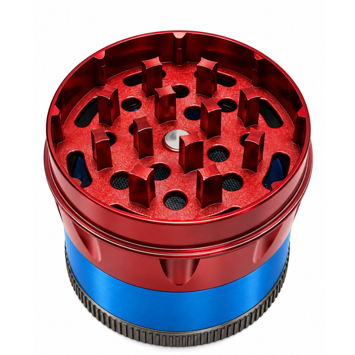 50mm 4-Piece Multi-Tone Metal Grinder - 12CT Display Pack Super Supplys Inc