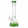 14" Green Accent Beaker Glass Bong Super Supplys Inc Default Title