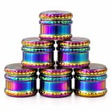 59mm 4-Piece Rainbow Diamond-Cut Zinc Alloy Grinder – 6-Piece Display Display Pack Super Supplys Inc